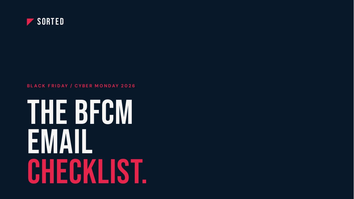 Cover of the BFCM Email Checklist 2026